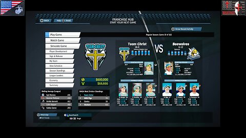 Based Sportsball 2025: Regular Season - Game #19 [Team Christ at Beewolves]