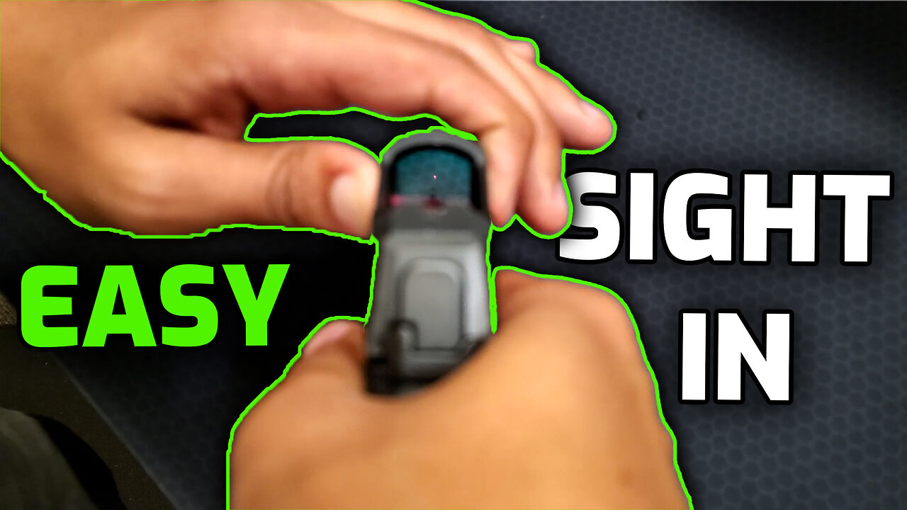The 7 Steps to SIGHT IN Your Handgun Red Dot