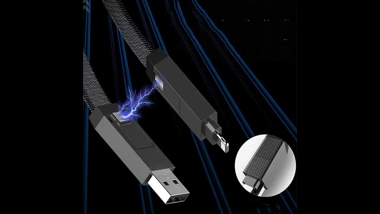 4-in-1 Super Fast Charging Magnetic Data Cable