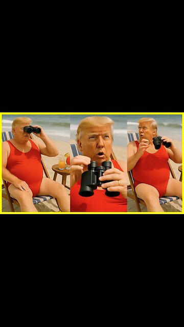 Baby Trump on Bathing Suit Spies on His Counterparts