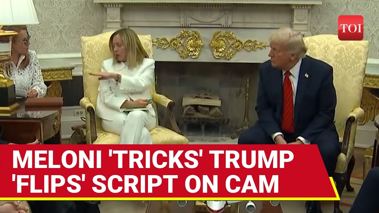 Trump Left Stunned as Meloni Interrupts Translator Mid-Press Conference