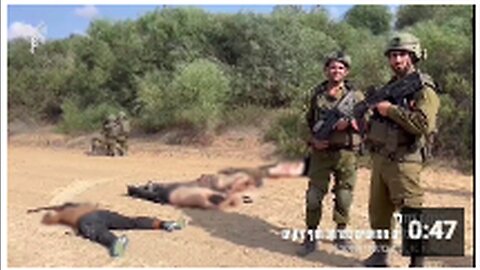 "Israeli Forces Caught on Video Shooting Four Surrendering Palestinians in the Back"
