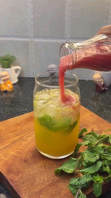 sunset mocktail