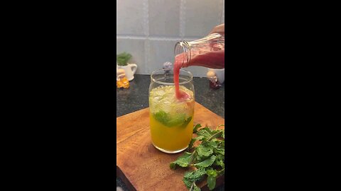 sunset mocktail