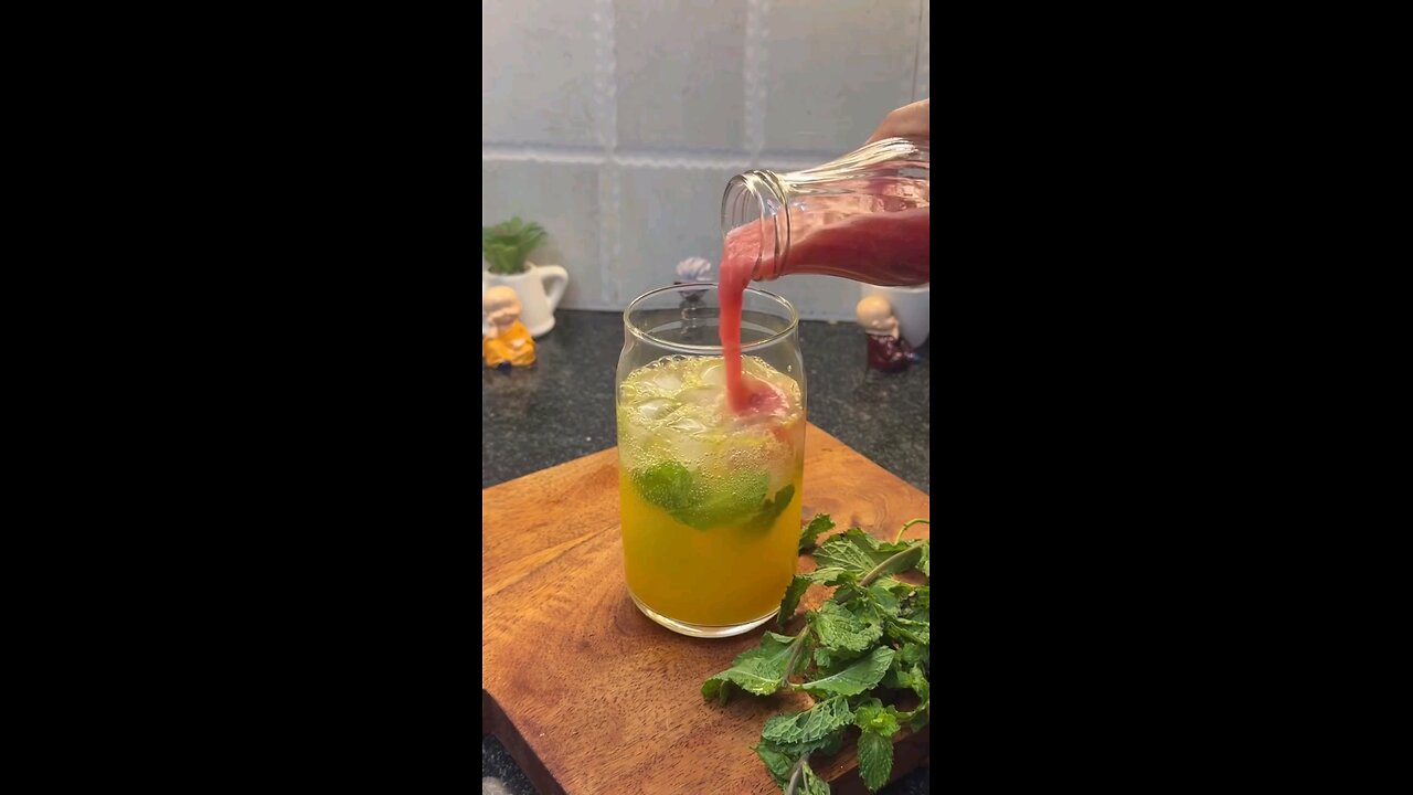 sunset mocktail