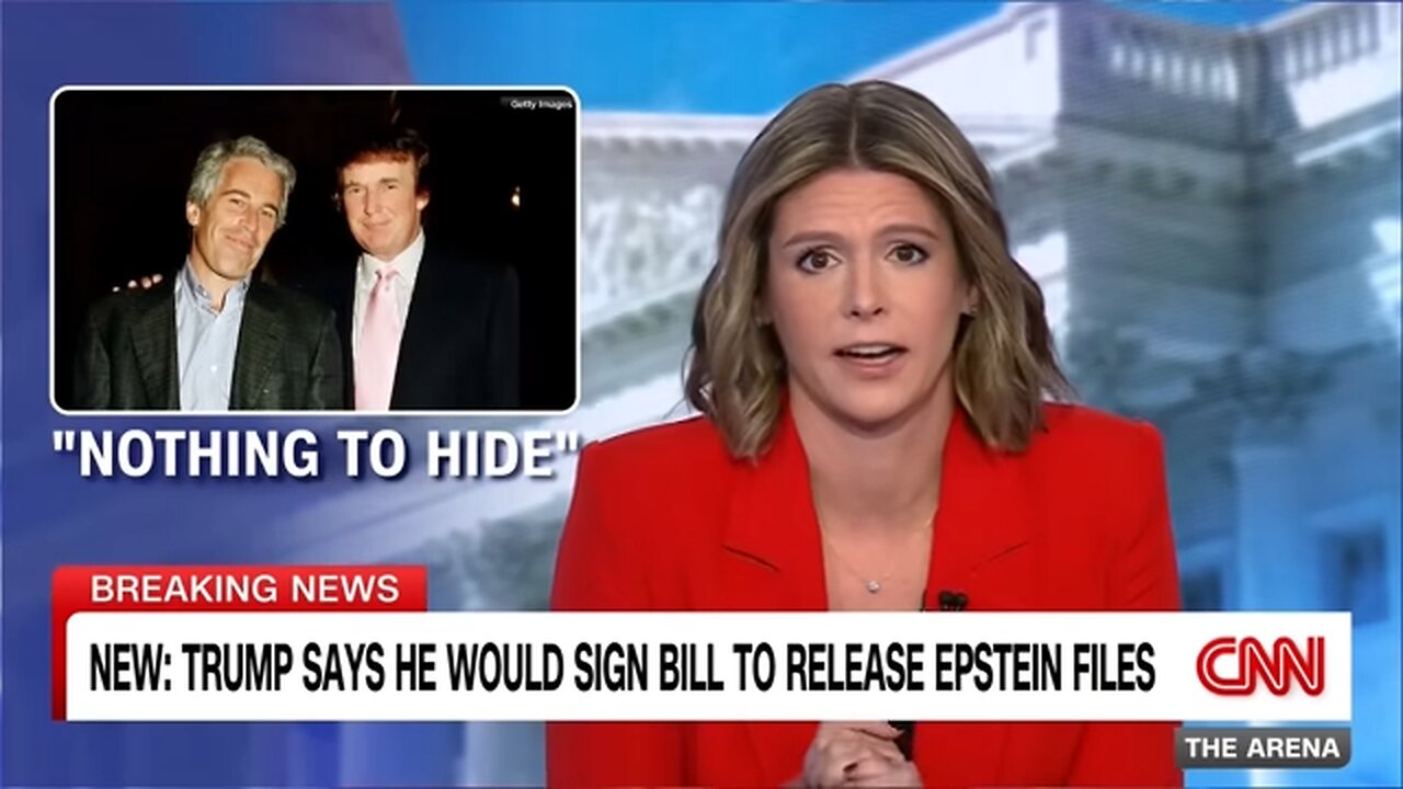 Trump says he would sign bill to release Epstein files