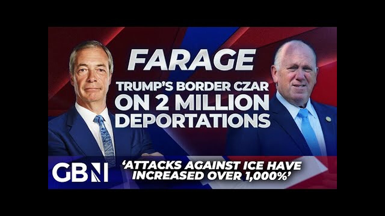 Tom Homan & Nigel Farage talk Trump’s mass deportation plan & reducing border crossings by 97%