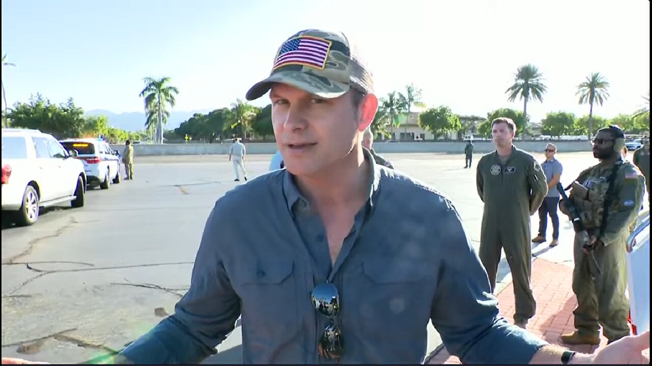 Secretary of Defense Pete Hegseth delivers remarks at Joint Base Pearl Harbor Hickam