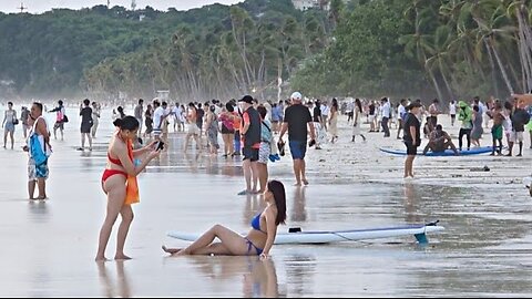 Look! This is Boracay White Beach on August 31 2025 5:25pm Walk