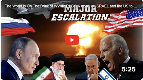 "World Near WWIII: Russia Opposes US, Israel's Plans to Destroy Iran -An Analysis"
