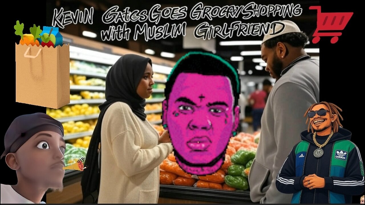 🛒 Kevin Gates Grocery Shopping with His Muslim Queen 🧕🏽💞 | Real Love & Real Life Vibes! 🥬💯