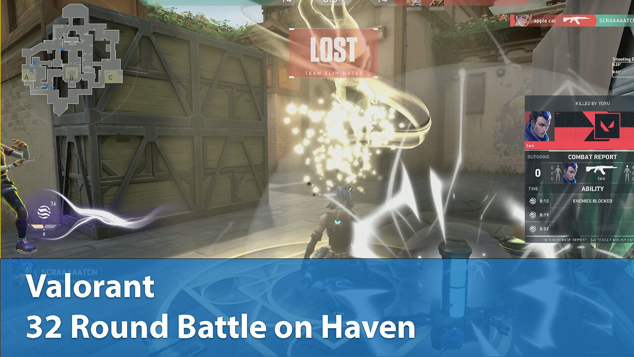 32 Round Battle on Haven | Competitive 2W-1L | Valorant