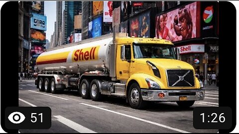Shell Volvo Tanker truck in NYC