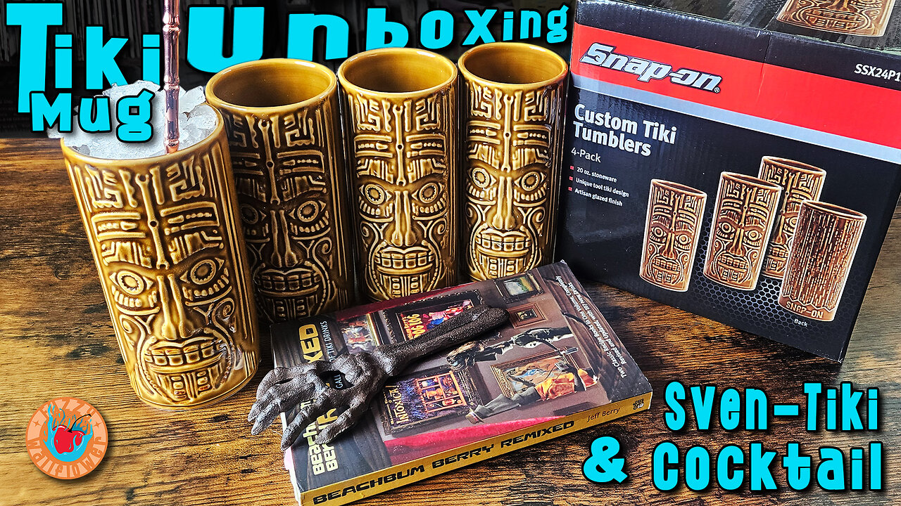 Making a Sven Tiki cocktail in my new Tiki Mugs