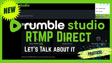 Go Live Like a PRO! A Gamer's Dive into Rumble's NEW RTMP Studio