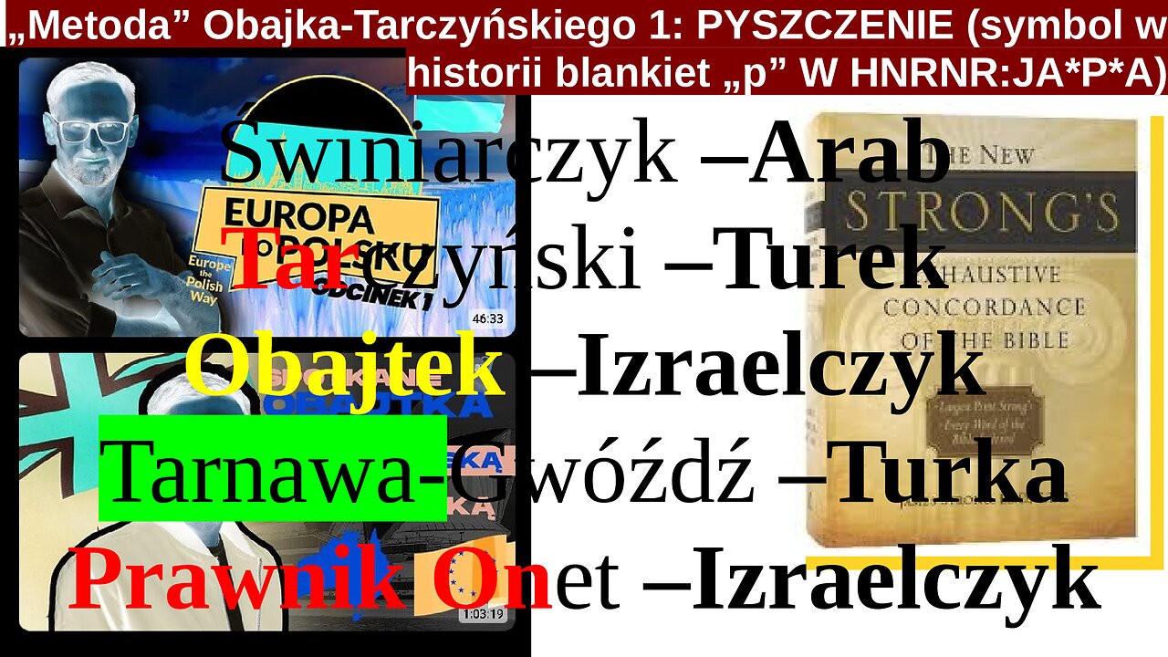 Cała „Metoda” Obajka-Tarczyńskiego PYSZCZENIE(symbol w historii blankiet„p”W Str. H_NRNR: JA*P*A)