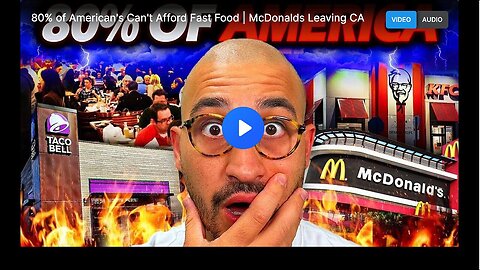 "Fast Food Unaffordable for At Least 80% of Americans"