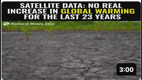 "No Significant Global Warming Increase in Last 23 Years, Satellite Data Reveals"
