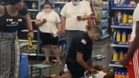 BODYCAM: Woman Tries To Bite Officer Gets Punched In The Face In Chaotic 'People of Walmart' Scene