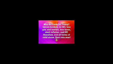 I got what I voted for...