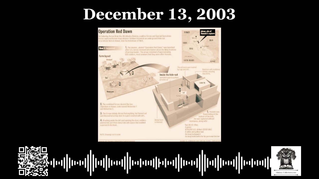 #OnThisDay December 13, 2003: Endgame Capture