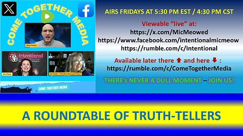 CTM --- S2E5 --- 10-17-2025 --- "Spicy Talk: Bolton, The Shutdown and 'Pantifa' in a Bunch!"