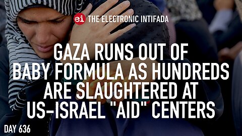 Gaza out of baby formula, hundreds killed at US-Israel "aid" centers, with Nora Barrows-Friedman