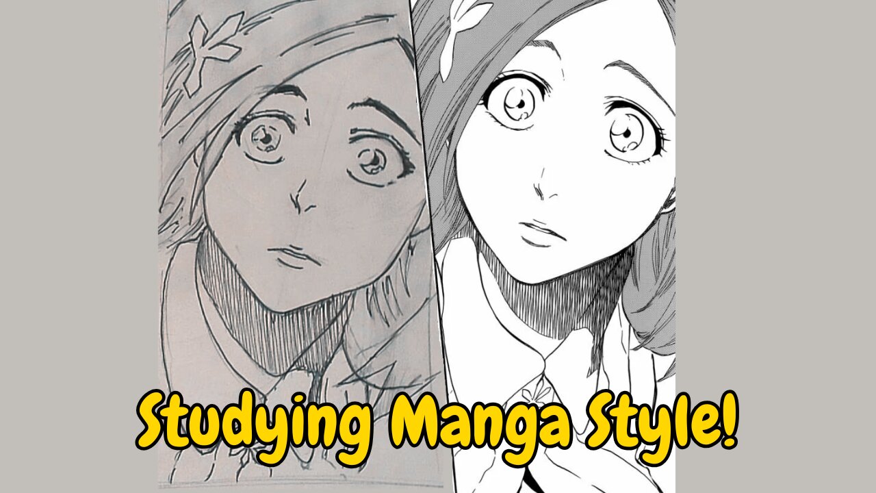 Filling a Sketchbook Page with Orihime Manga Panels (Bleach)
