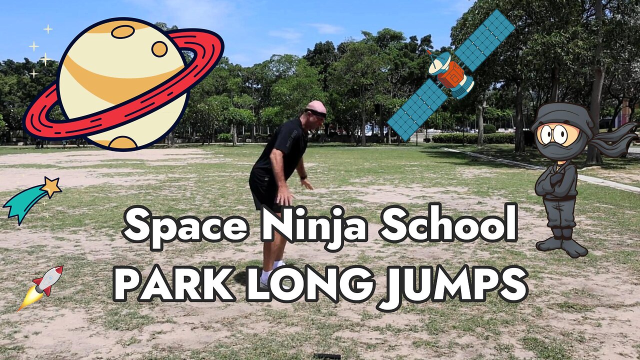 🥷 Jump Like a Ninja! Park Long Jumps on Grass 🌱💥 Space Ninja School @spaceninjaschool