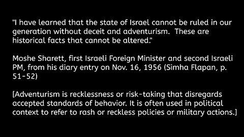 Early Zionist Quotes that Conflict with Modern Zionist/Israeli Propaganda