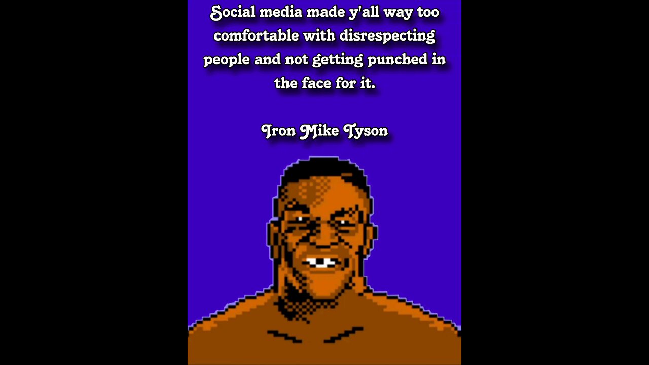 Iron Mike has a message....