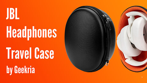 JBL Over-Ear Headphones Travel Case, Hard Shell Headset Carrying Case | Geekria