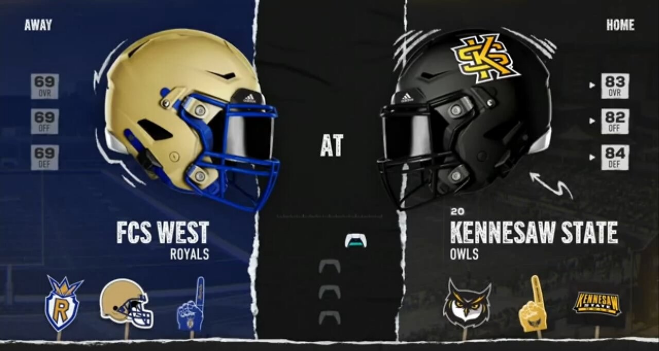 Season 2 Rebuild Kennesaw State vs FCS: Backup RB goes HAM!!!