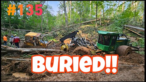 They Buried The Skidder, the Skid Loader and The Dozer‼️ Part 1