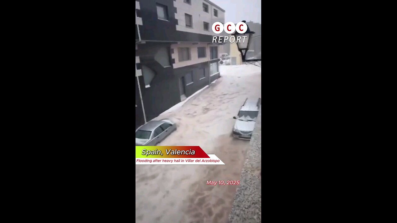 #Spain #Flood #Hailstorm #VillarDelArzobispo #Valencia #SevereWeather #destruction #anomaly