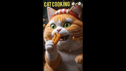 cat cooking 🍳🍳