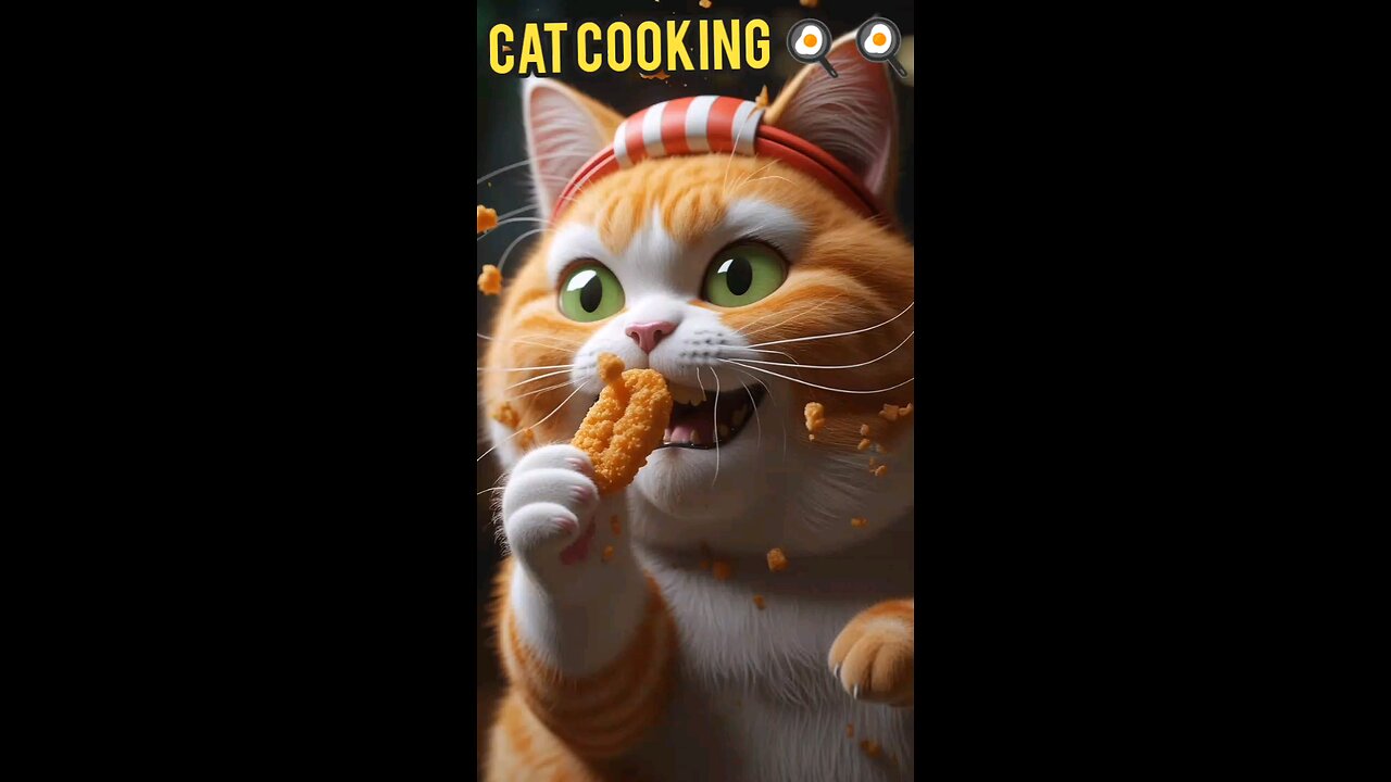 cat cooking 🍳🍳
