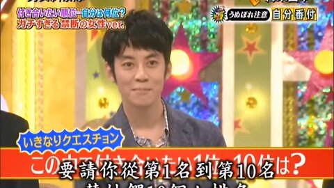 【中字】男女糾察隊 121216 - 自戀注意!女藝人的自我排名 來賓：西野亮廣、吉田敬