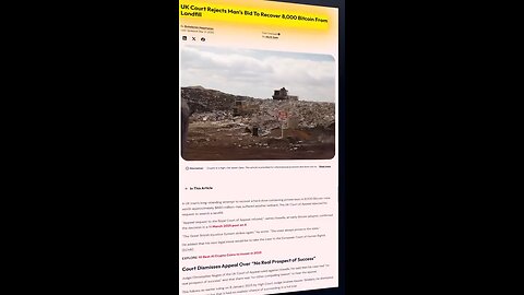 He Lost 8,000 Bitcoins… And It’s Still Somewhere in the Trash!!!