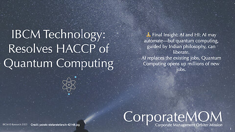 IBCM Tech Resolves HACCP of Quantum Computing