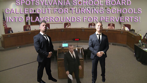 Spotsylvania School Board makes PLAYGROUND FOR PERVERTS at schools and gets CALLED OUT