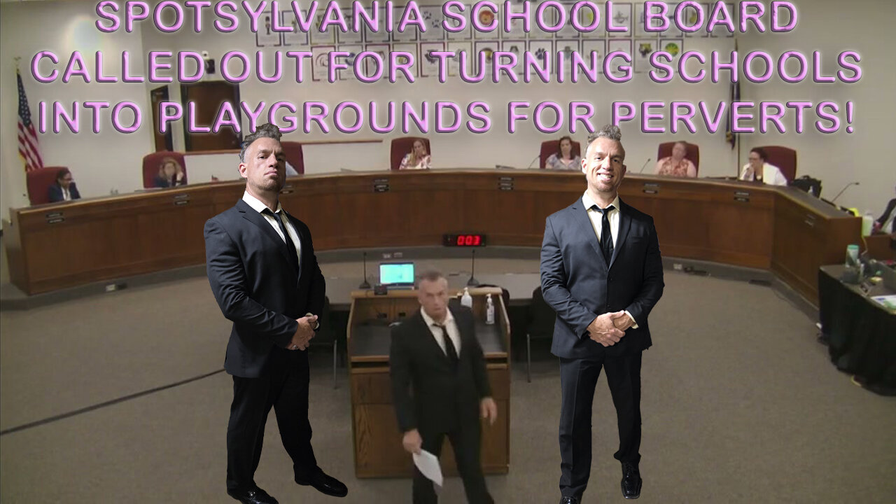 Spotsylvania School Board makes PLAYGROUND FOR PERVERTS at schools and gets CALLED OUT
