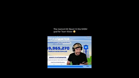 MrBeast has raised over $40,000,000 to give over 2 million people access to clean water for decades