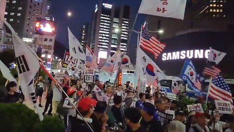 #FreedomRally#FakePresidentLeeGoHome#NeverCommunism#SolidSKoreaUSAlliance#SeoulKorea#ForFreedom