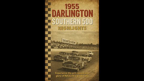 🏁 1955 Darlington Southern 500 Highlights | Classic NASCAR Throwback 🚗💨