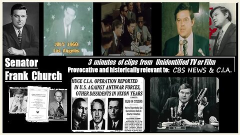 1970s Footage Senator Frank Church Excerpt from Unidentified TV or Film