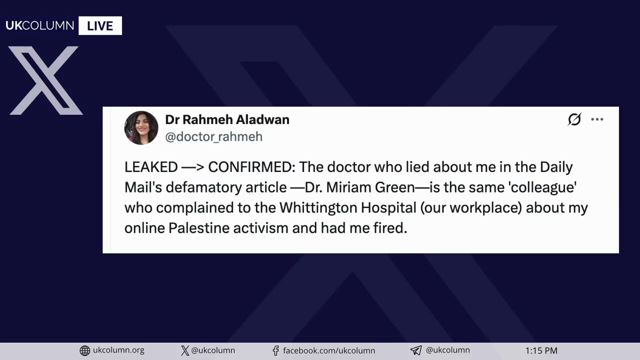 Terrorism Charges, Police Intimidation, and the Story of NHS Doctor Rahmeh Aladwan | UK Column News