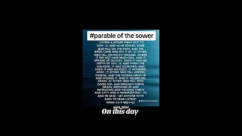 Parable of the sower #bible verse #bible build #crypto #bitcoin