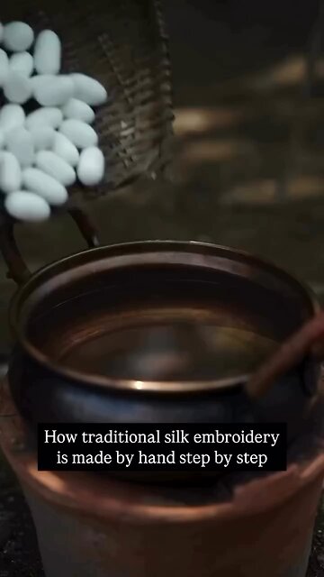 Love All Life Always #179 - Hand Made Silk Embroidery - Masterfully Done With Infinite Patience...