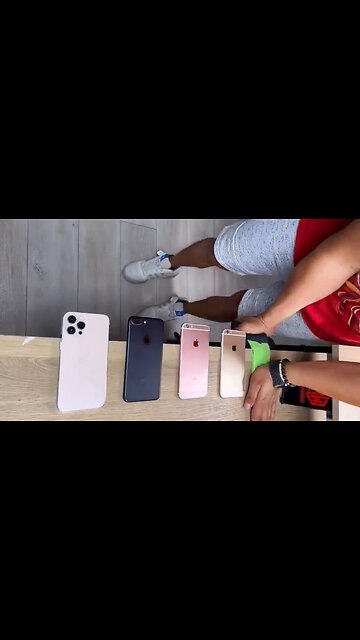 Testing the durability of different generations of iPhone